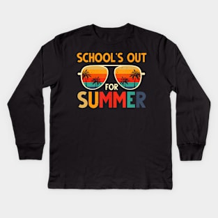 School's Out For Summer Kids Long Sleeve T-Shirt